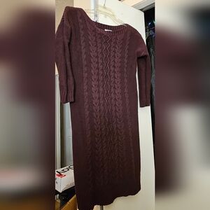 Old Navy Burgundy Sweater Dress Petite Small